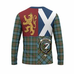 ScotsTee Shop Scottish Brisbane Crest Tartan T-shirt Lion Rampant Saltire Style