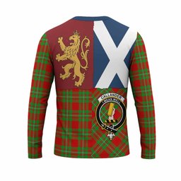 ScotsTee Shop Scottish Callander Crest Tartan T-shirt Lion Rampant Saltire Style