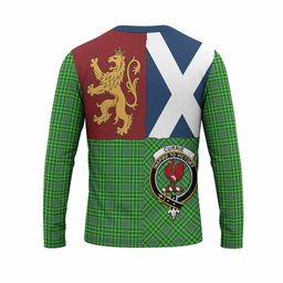 ScotsTee Shop Scottish Currie Crest Tartan T-shirt Lion Rampant Saltire Style