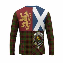 ScotsTee Shop Scottish Buchan Crest Tartan T-shirt Lion Rampant Saltire Style