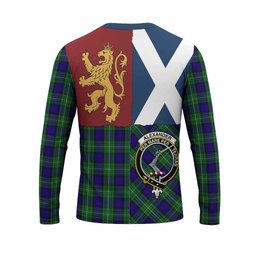 ScotsTee Shop Scottish Alexander Crest Tartan T-shirt Lion Rampant Saltire Style