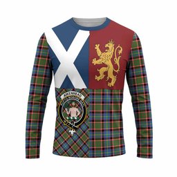 ScotsTee Shop Scottish Aikenhead Crest Tartan T-shirt Lion Rampant Saltire Style