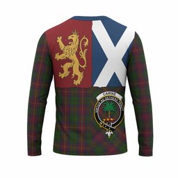 ScotsTee Shop Scottish Cairns Crest Tartan T-shirt Lion Rampant Saltire Style