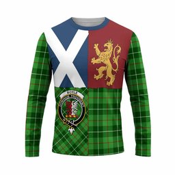 ScotsTee Shop Scottish Boyle Crest Tartan T-shirt Lion Rampant Saltire Style