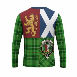 ScotsTee Shop Scottish Boyle Crest Tartan T-shirt Lion Rampant Saltire Style