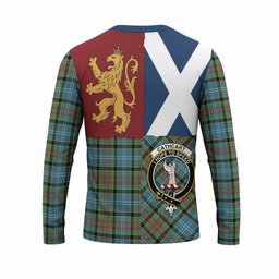 ScotsTee Shop Scottish Cathcart Crest Tartan T-shirt Lion Rampant Saltire Style