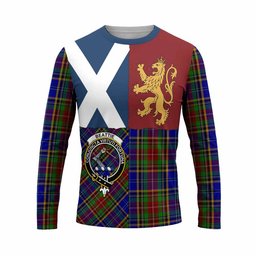 ScotsTee Shop Scottish Beattie (Beatty) Crest Tartan T-shirt Lion Rampant Saltire Style