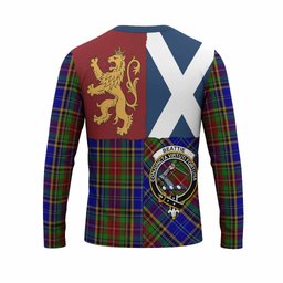 ScotsTee Shop Scottish Beattie (Beatty) Crest Tartan T-shirt Lion Rampant Saltire Style