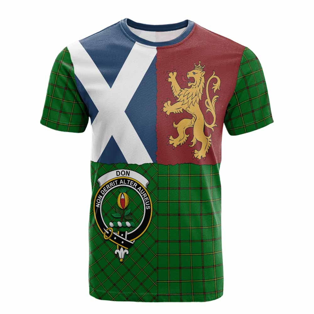 ScotsTee Shop Scottish Don Crest Tartan T-shirt Lion Rampant Saltire Style