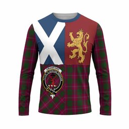 ScotsTee Shop Scottish Crawford Crest Tartan T-shirt Lion Rampant Saltire Style