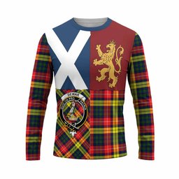 ScotsTee Shop Scottish Dewar Crest Tartan T-shirt Lion Rampant Saltire Style