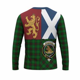 ScotsTee Shop Scottish Beveridge Crest Tartan T-shirt Lion Rampant Saltire Style