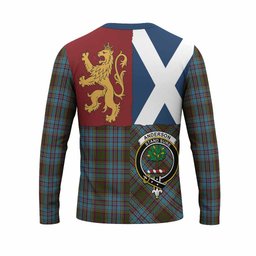 ScotsTee Shop Scottish Anderson Crest Tartan T-shirt Lion Rampant Saltire Style