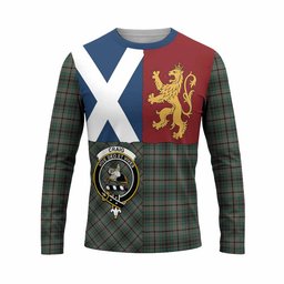 ScotsTee Shop Scottish Craig Crest Tartan T-shirt Lion Rampant Saltire Style
