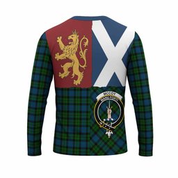 ScotsTee Shop Scottish McCoy Crest Tartan T-shirt Lion Rampant Saltire Style