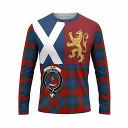 ScotsTee Shop Scottish Mar Crest Tartan T-shirt Lion Rampant Saltire Style