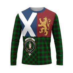ScotsTee Shop Scottish Logie Crest Tartan T-shirt Lion Rampant Saltire Style