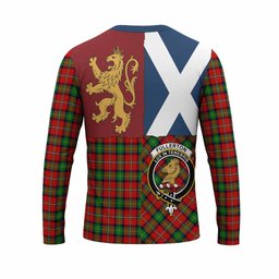 ScotsTee Shop Scottish Fullerton Crest Tartan T-shirt Lion Rampant Saltire Style