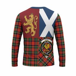 ScotsTee Shop Scottish Lyle Crest Tartan T-shirt Lion Rampant Saltire Style