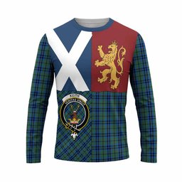 ScotsTee Shop Scottish Keith Crest Tartan T-shirt Lion Rampant Saltire Style