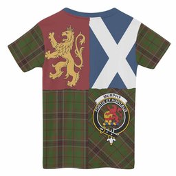 ScotsTee Shop Scottish Murphy Crest Tartan T-shirt Lion Rampant Saltire Style