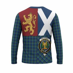 ScotsTee Shop Scottish Falconer Crest Tartan T-shirt Lion Rampant Saltire Style