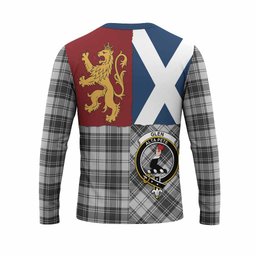 ScotsTee Shop Scottish Glen Crest Tartan T-shirt Lion Rampant Saltire Style
