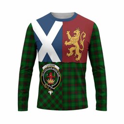 ScotsTee Shop Scottish Lundin Crest Tartan T-shirt Lion Rampant Saltire Style