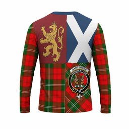 ScotsTee Shop Scottish Gartshore Crest Tartan T-shirt Lion Rampant Saltire Style