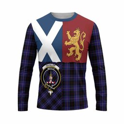 ScotsTee Shop Scottish Dunlop Crest Tartan T-shirt Lion Rampant Saltire Style