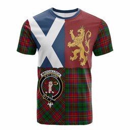 ScotsTee Shop Scottish MacCulloch (McCulloch) Crest Tartan T-shirt Lion Rampant Saltire Style