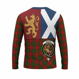 ScotsTee Shop Scottish MacFie (McFie) Crest Tartan T-shirt Lion Rampant Saltire Style