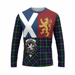 ScotsTee Shop Scottish Inglis Crest Tartan T-shirt Lion Rampant Saltire Style