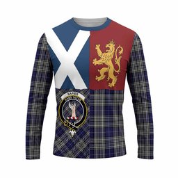 ScotsTee Shop Scottish Napier Crest Tartan T-shirt Lion Rampant Saltire Style