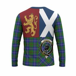 ScotsTee Shop Scottish Turnbull Crest Tartan T-shirt Lion Rampant Saltire Style