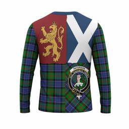ScotsTee Shop Scottish Paterson Crest Tartan T-shirt Lion Rampant Saltire Style