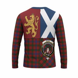ScotsTee Shop Scottish Ross Crest Tartan T-shirt Lion Rampant Saltire Style