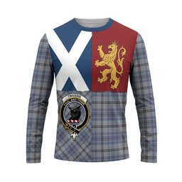 ScotsTee Shop Scottish Tweedie Crest Tartan T-shirt Lion Rampant Saltire Style