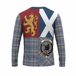 ScotsTee Shop Scottish Tweedie Crest Tartan T-shirt Lion Rampant Saltire Style