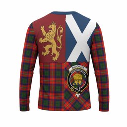 ScotsTee Shop Scottish Wauchope Crest Tartan T-shirt Lion Rampant Saltire Style