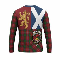 ScotsTee Shop Scottish Rattray Crest Tartan T-shirt Lion Rampant Saltire Style