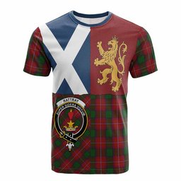 ScotsTee Shop Scottish Rattray Crest Tartan T-shirt Lion Rampant Saltire Style