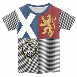 ScotsTee Shop Scottish Shepherd Crest Tartan T-shirt Lion Rampant Saltire Style
