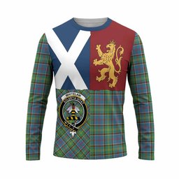 ScotsTee Shop Scottish Whitelaw Crest Tartan T-shirt Lion Rampant Saltire Style