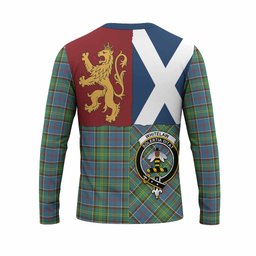 ScotsTee Shop Scottish Whitelaw Crest Tartan T-shirt Lion Rampant Saltire Style