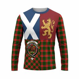 ScotsTee Shop Scottish Pollock Crest Tartan T-shirt Lion Rampant Saltire Style