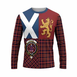 ScotsTee Shop Scottish Ogilvie (Ogilvy) Crest Tartan T-shirt Lion Rampant Saltire Style