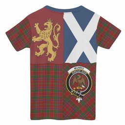 ScotsTee Shop Scottish Munro (Monroe) Crest Tartan T-shirt Lion Rampant Saltire Style