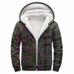 ScotsTee Shop Scottish Anderson Family Crest Tartan Hoodie Scottish Thistle Flower Half Style