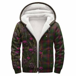 ScotsTee Shop Scottish Cairns Family Crest Tartan Hoodie Scottish Thistle Flower Half Style
